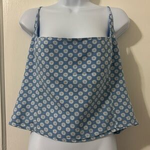 A&F Linen-Blend Squareneck Top